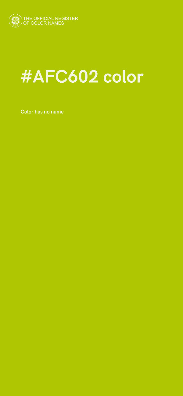 #AFC602 color image