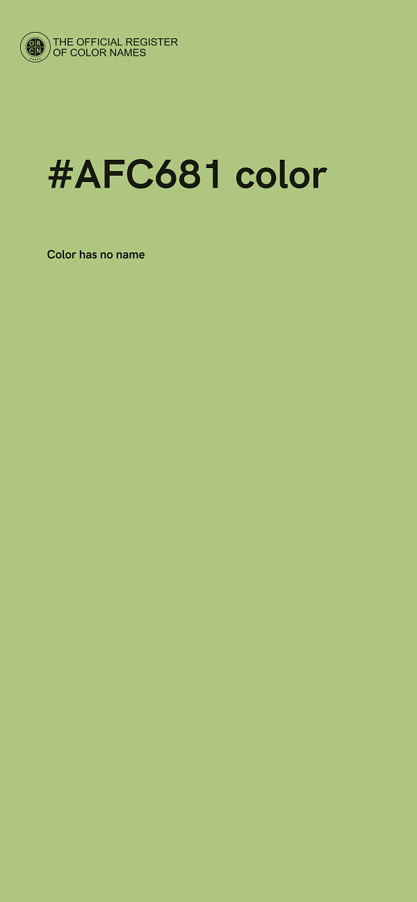 #AFC681 color image