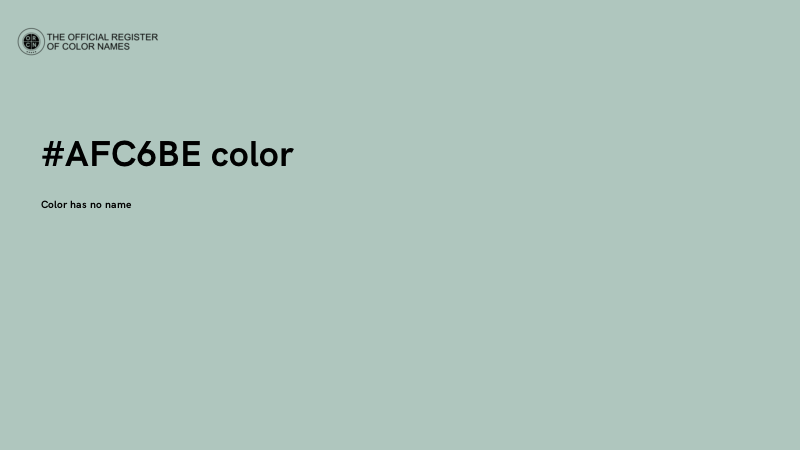 #AFC6BE color image