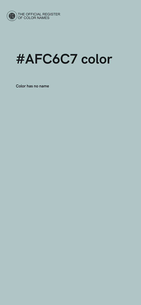 #AFC6C7 color image