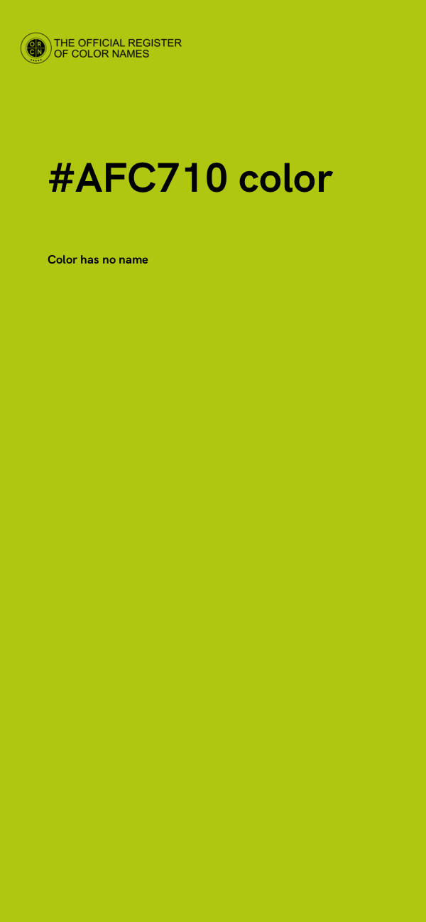 #AFC710 color image