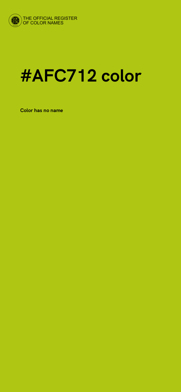 #AFC712 color image