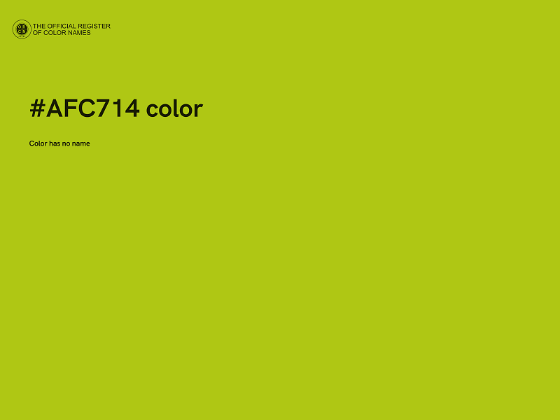 #AFC714 color image