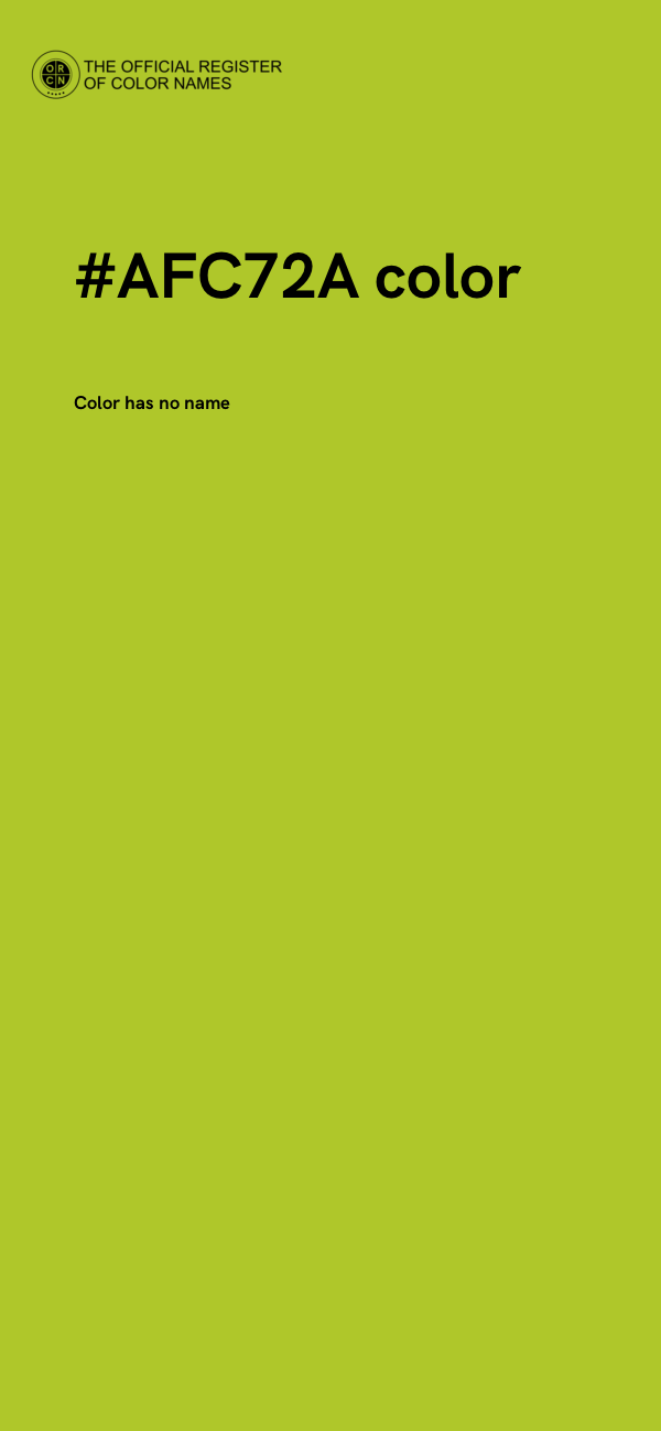 #AFC72A color image