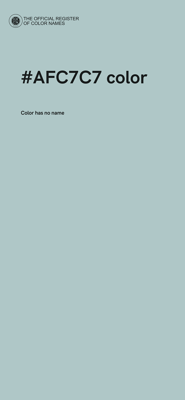 #AFC7C7 color image