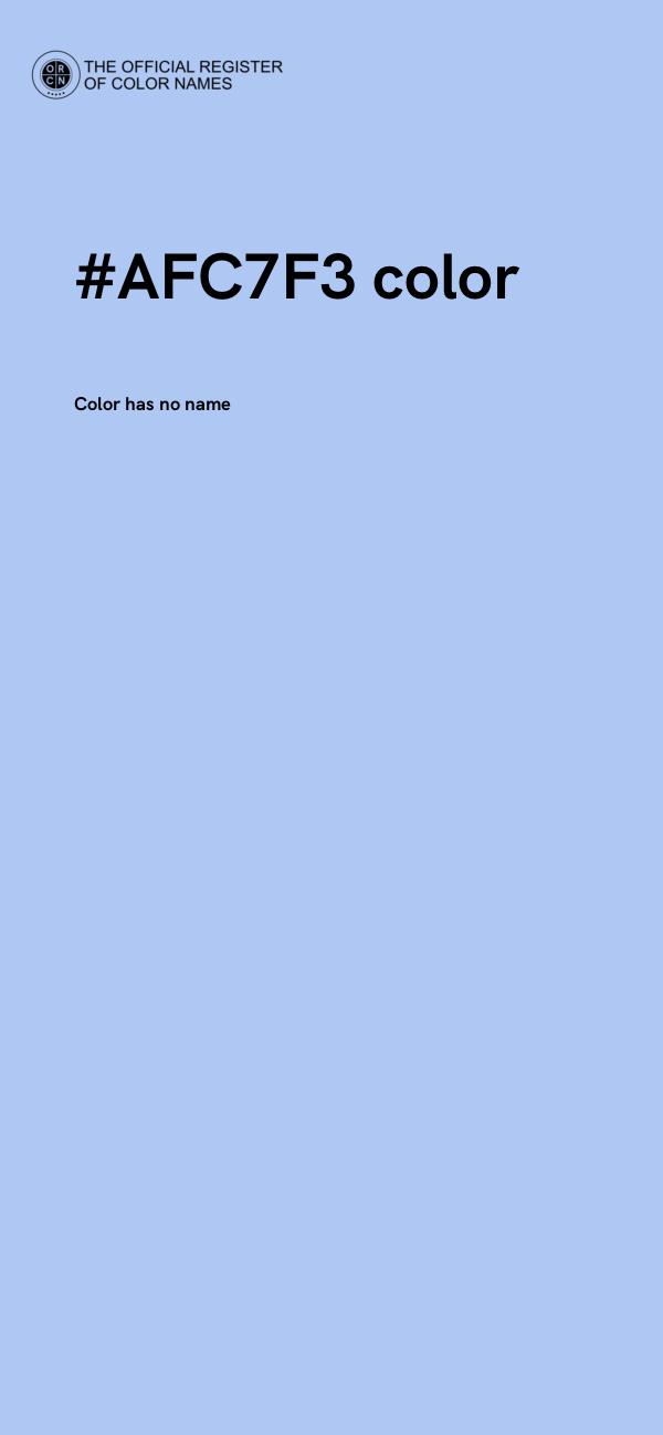 #AFC7F3 color image