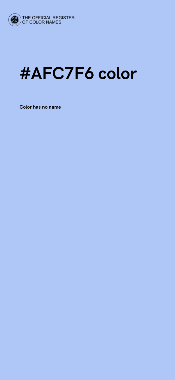 #AFC7F6 color image