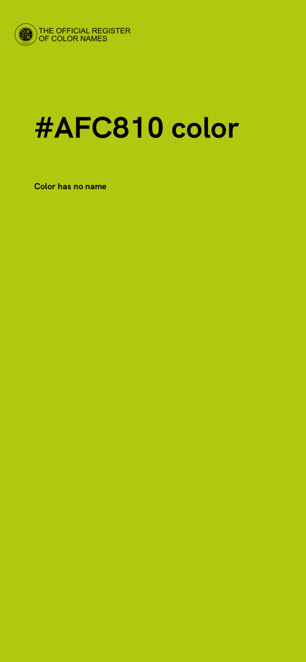 #AFC810 color image