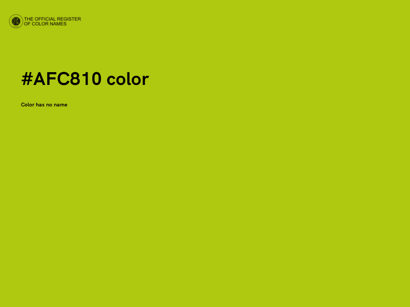 #AFC810 color image