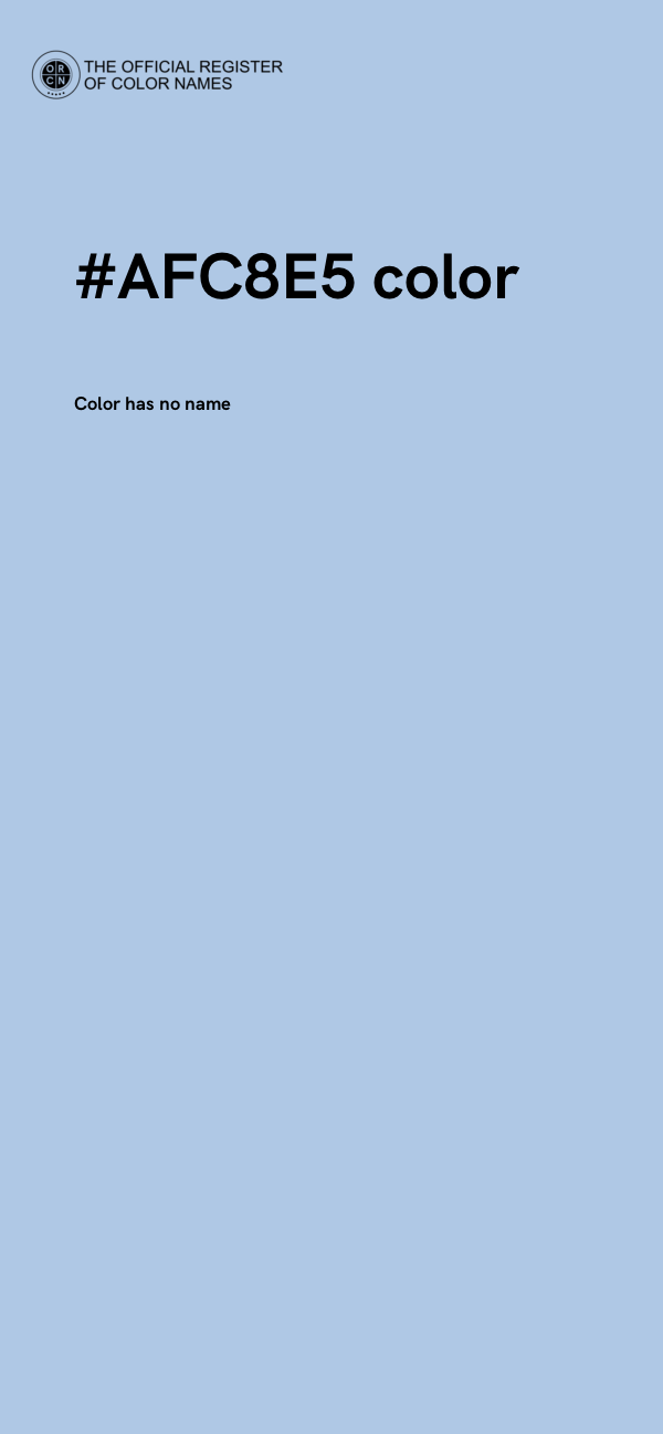 #AFC8E5 color image