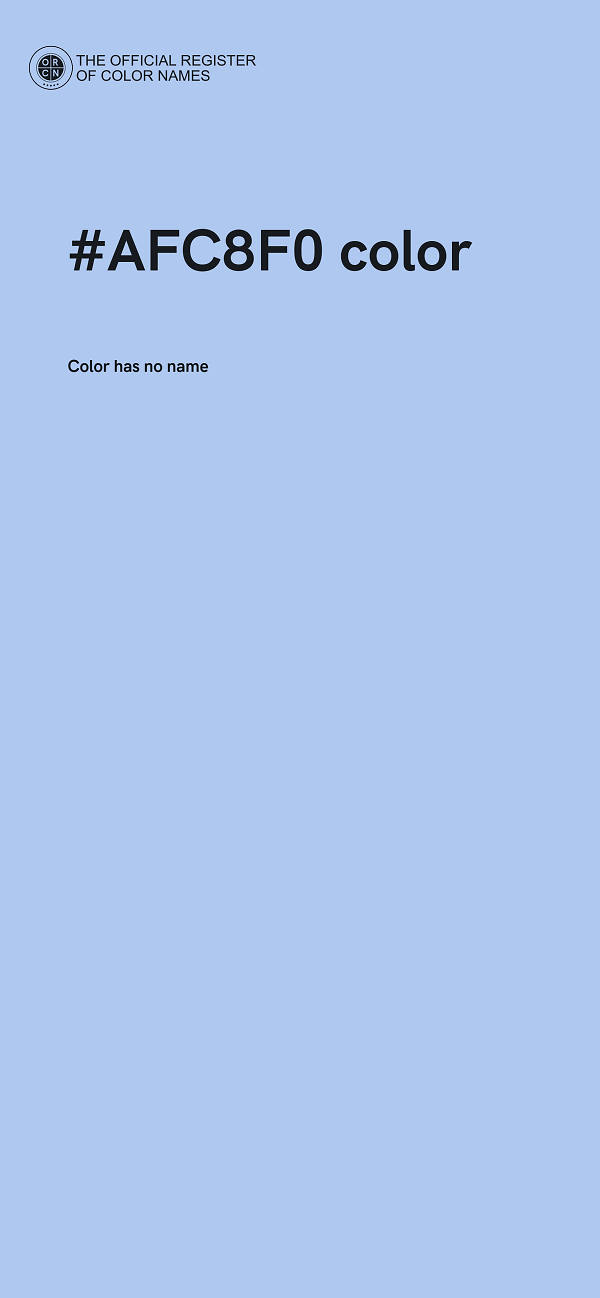 #AFC8F0 color image