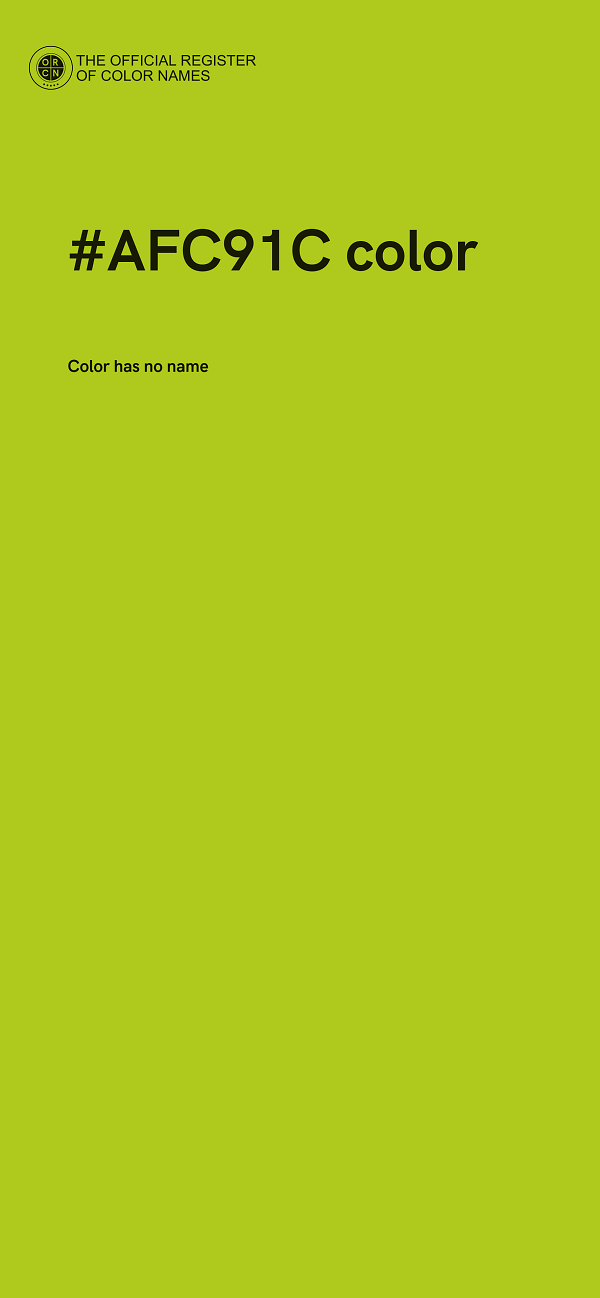 #AFC91C color image