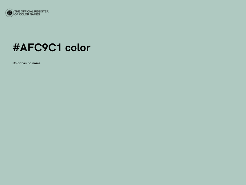 #AFC9C1 color image