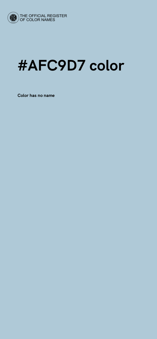 #AFC9D7 color image