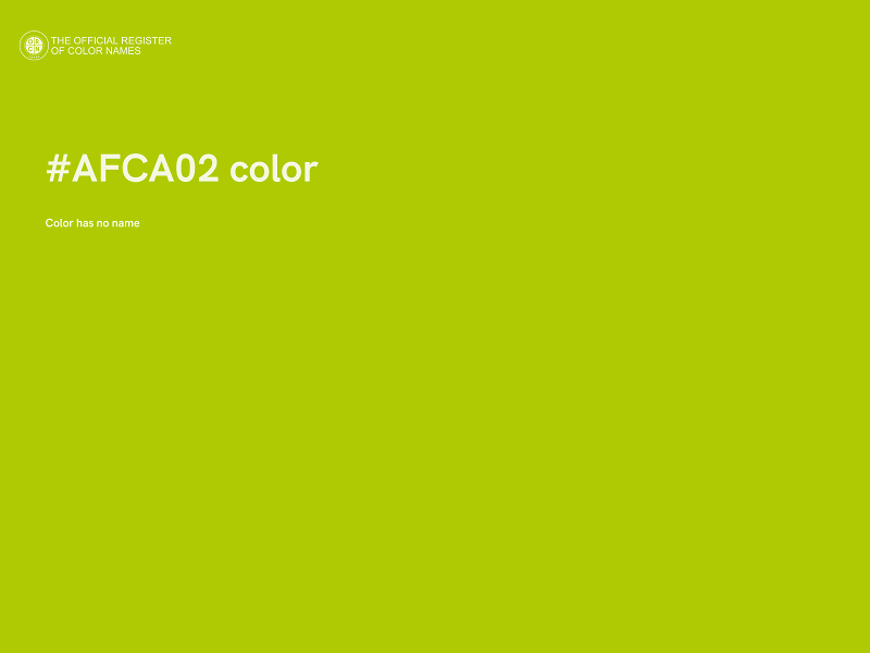 #AFCA02 color image