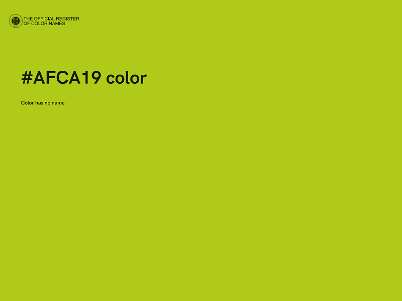 #AFCA19 color image