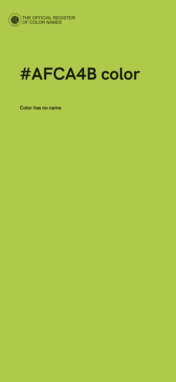 #AFCA4B color image
