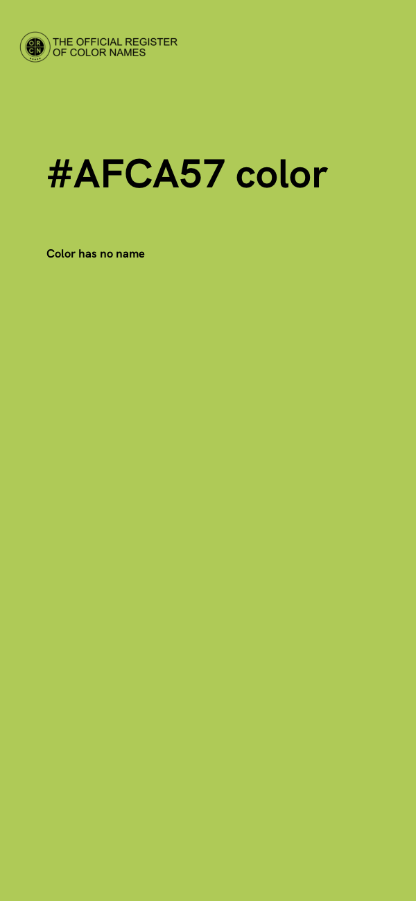 #AFCA57 color image