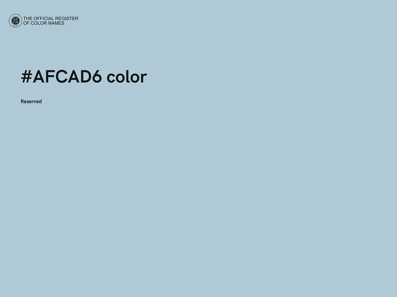 #AFCAD6 color image