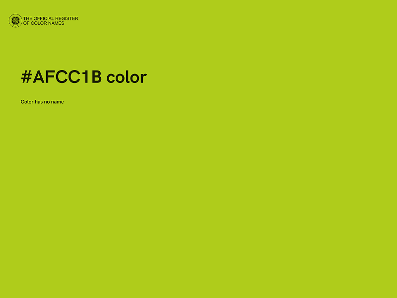 #AFCC1B color image