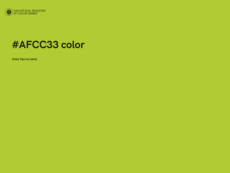 #AFCC33 color image