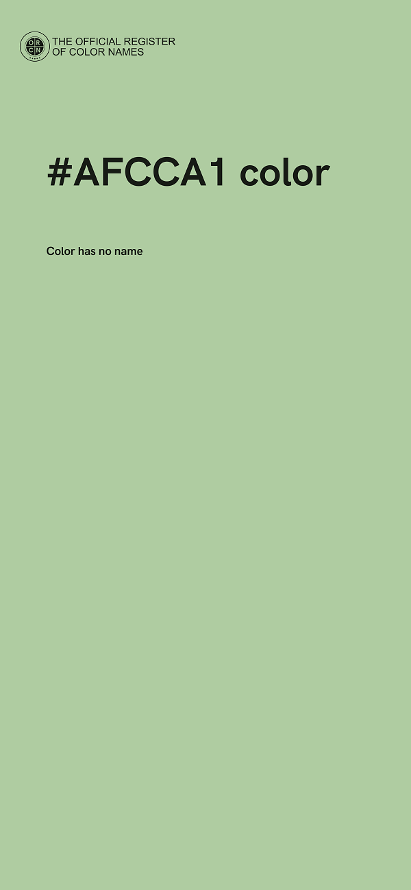 #AFCCA1 color image