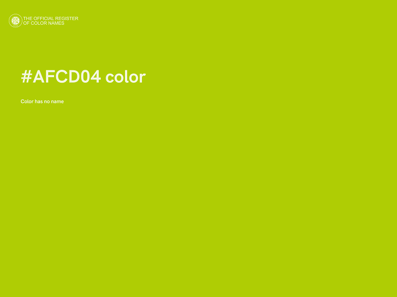 #AFCD04 color image