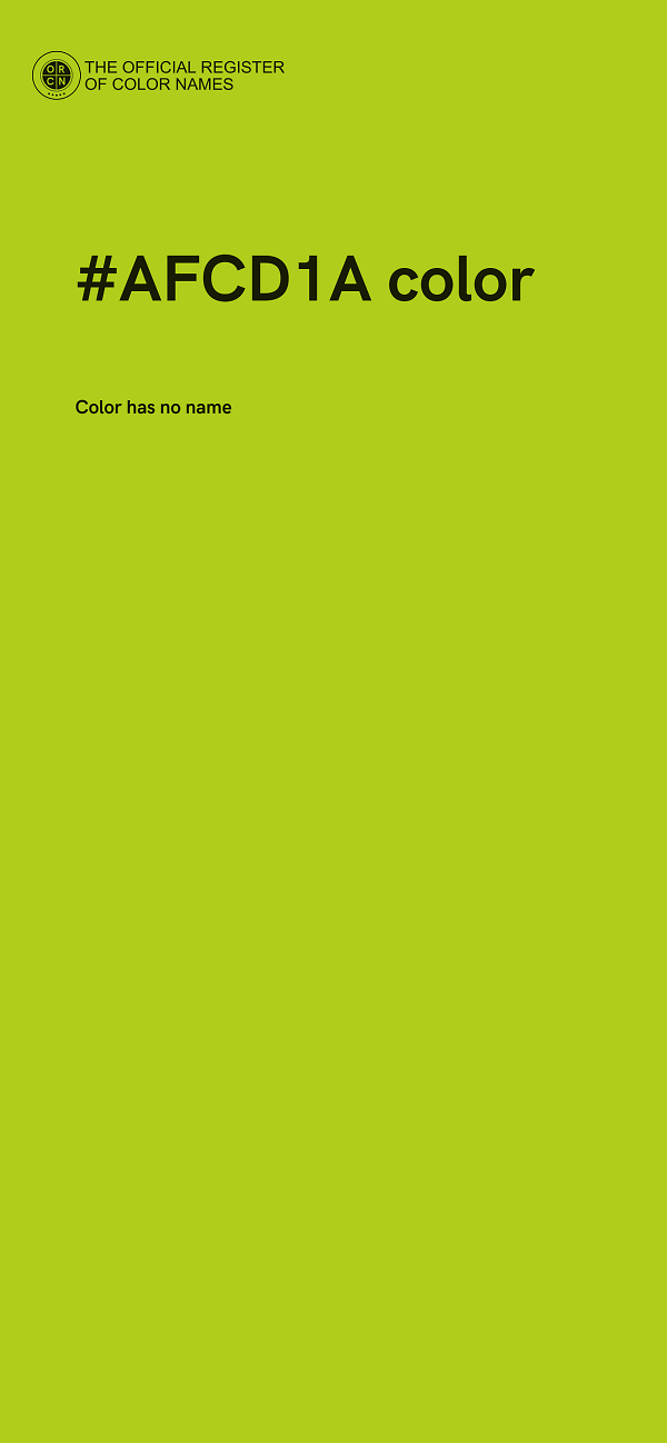 #AFCD1A color image