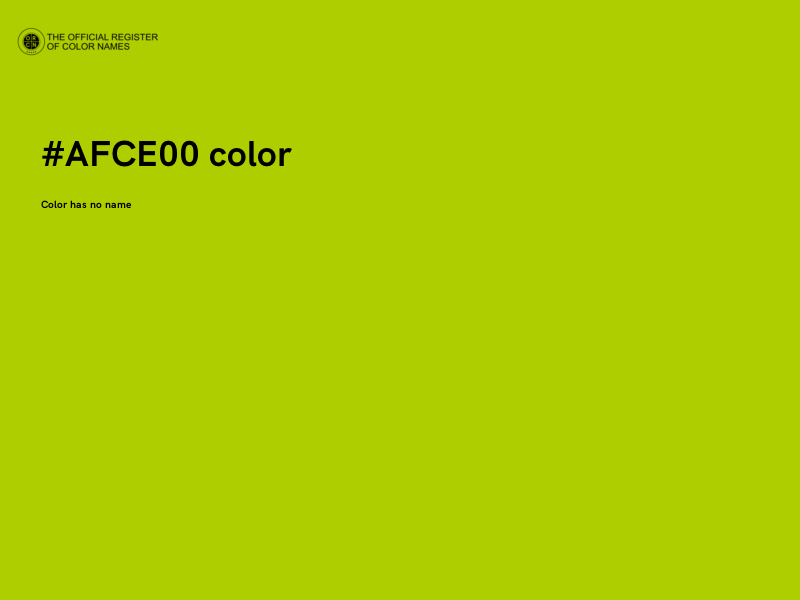 #AFCE00 color image