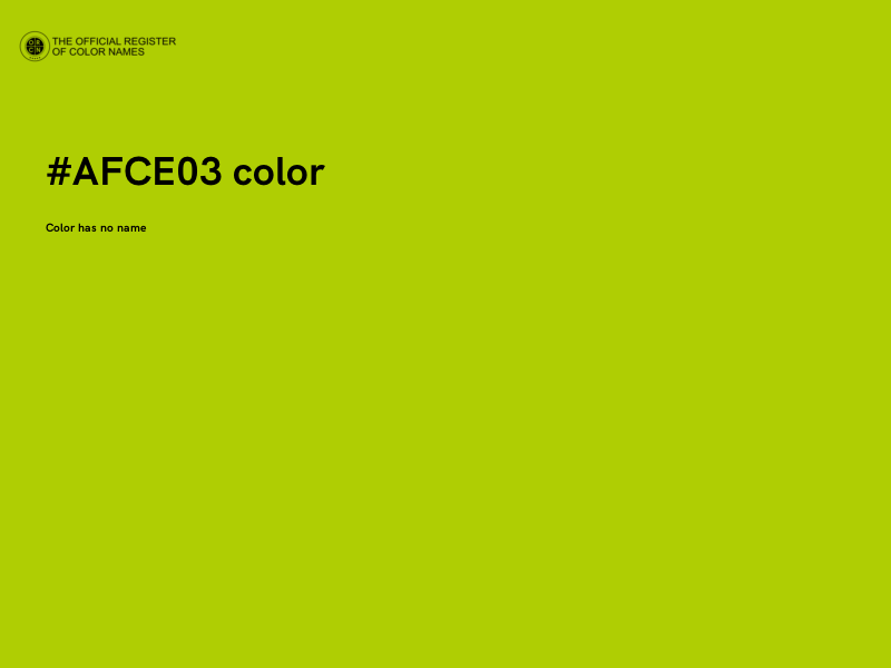 #AFCE03 color image