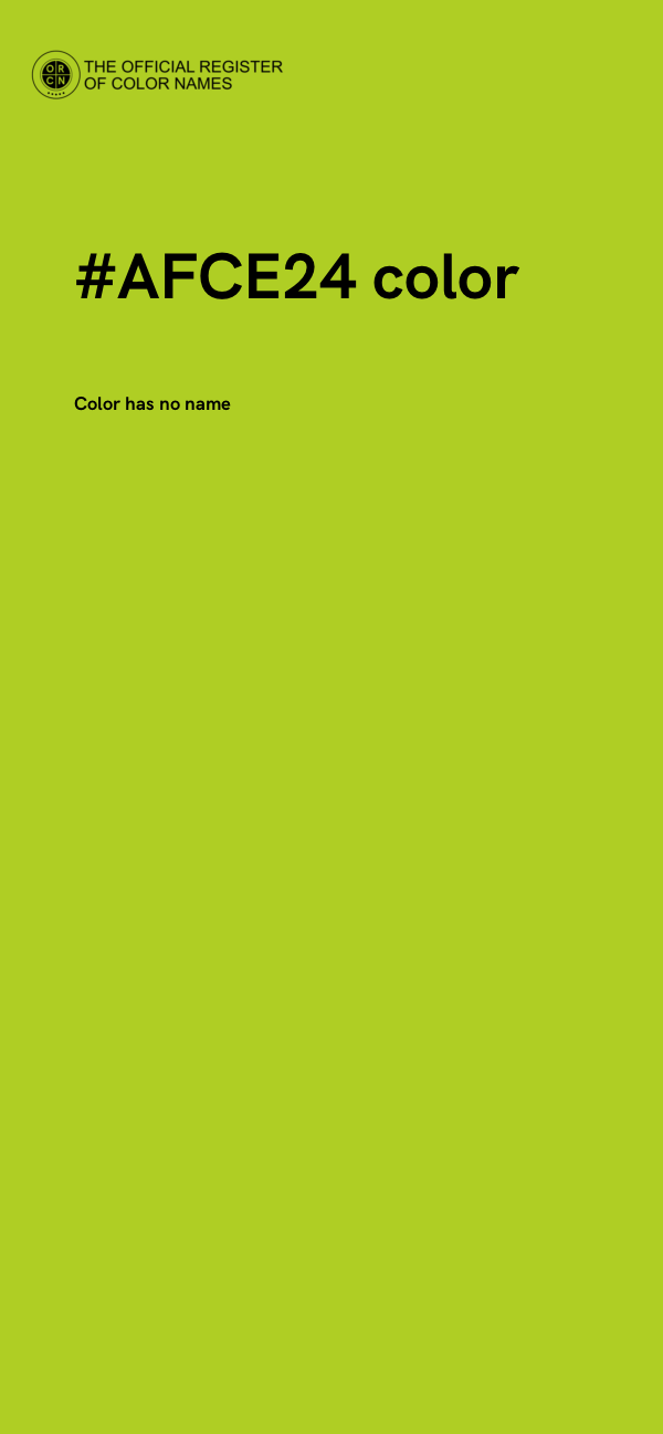 #AFCE24 color image