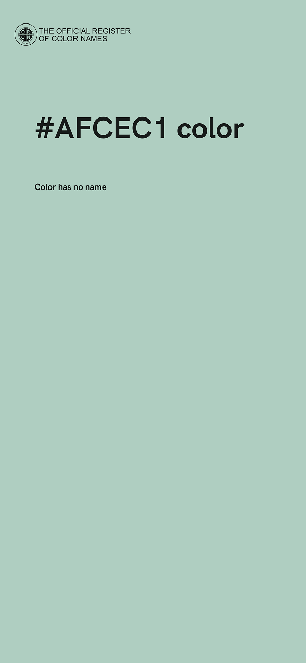 #AFCEC1 color image