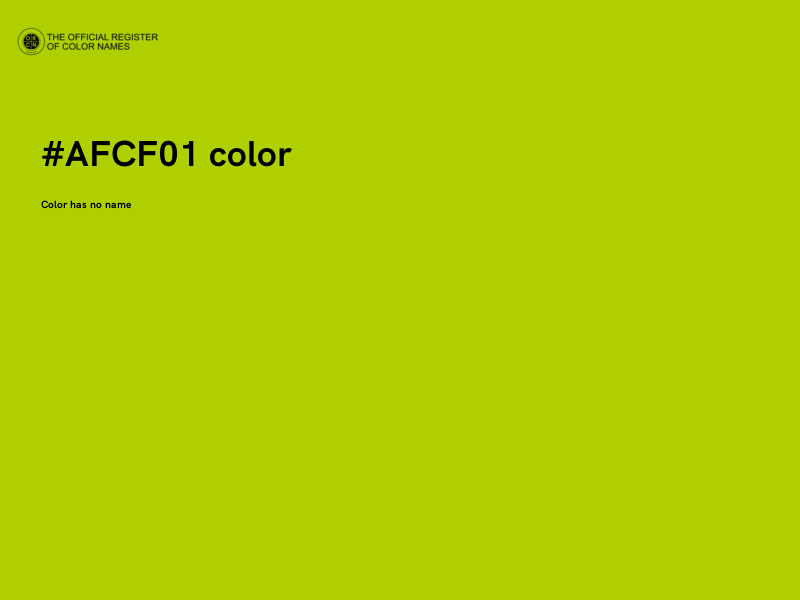 #AFCF01 color image