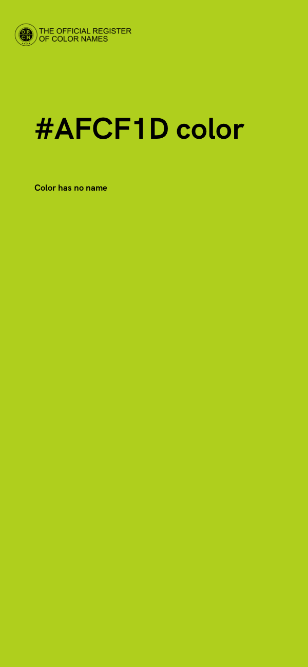 #AFCF1D color image