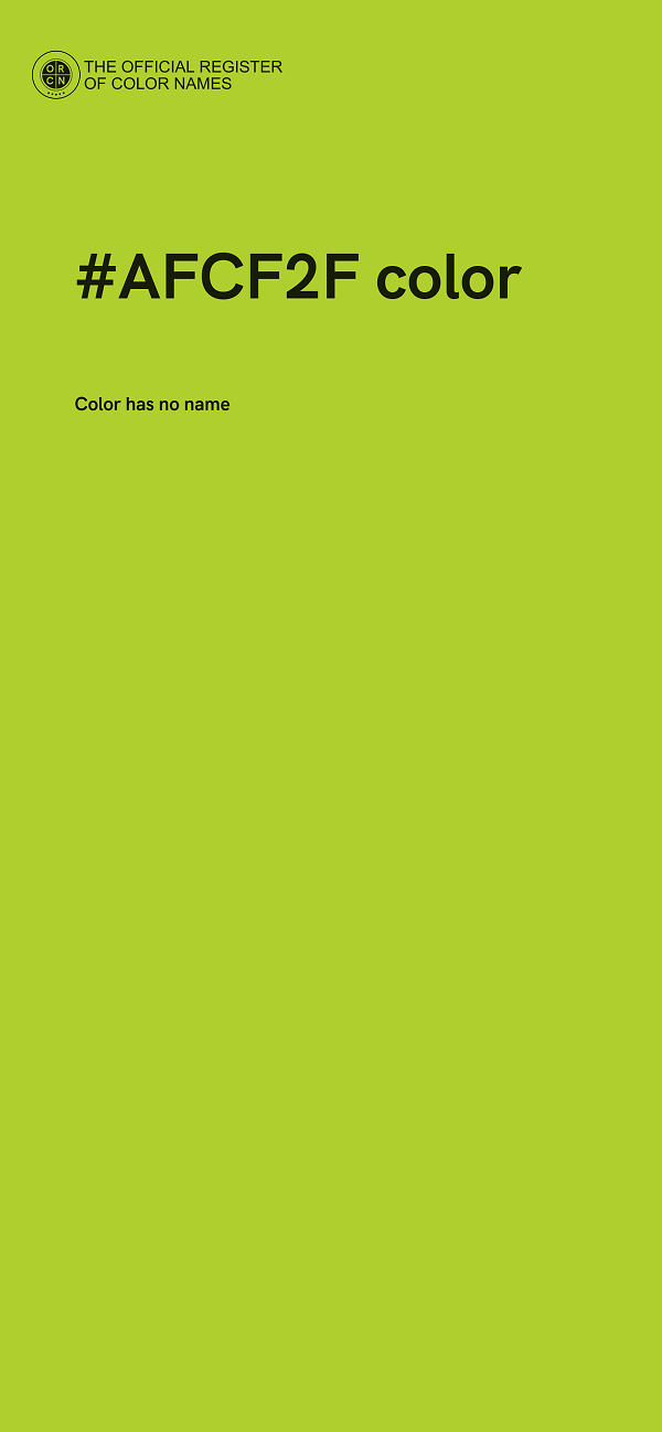 #AFCF2F color image