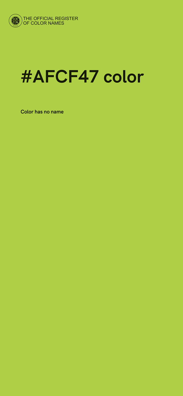#AFCF47 color image