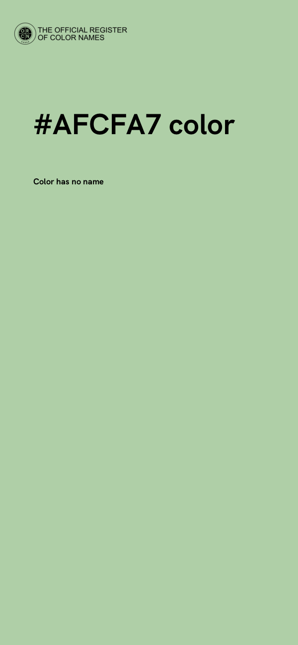 #AFCFA7 color image