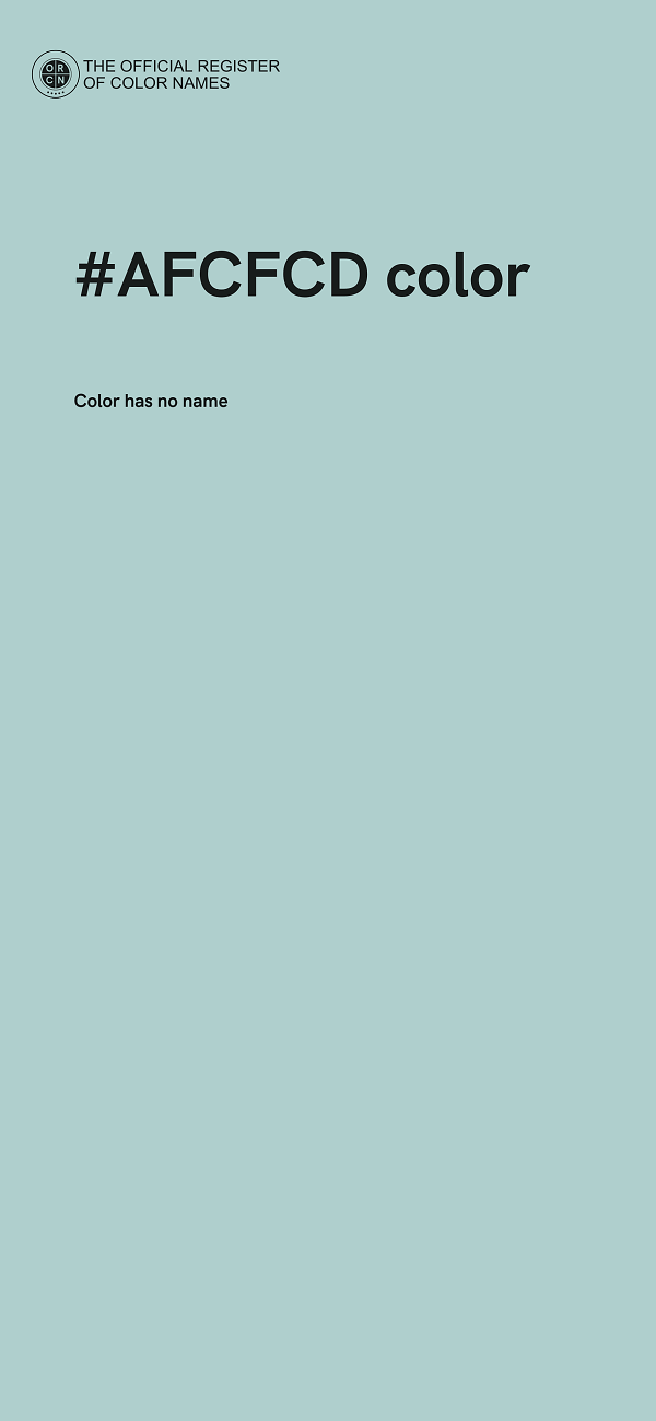 #AFCFCD color image