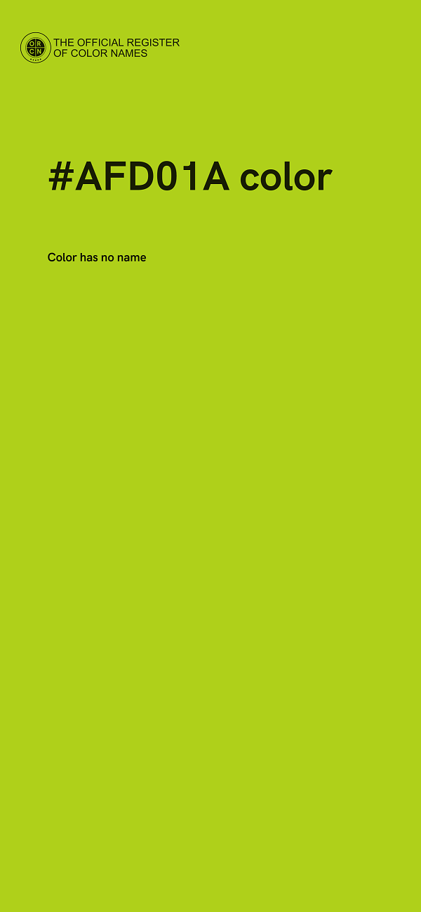 #AFD01A color image