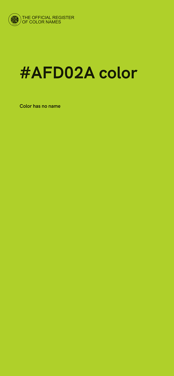 #AFD02A color image