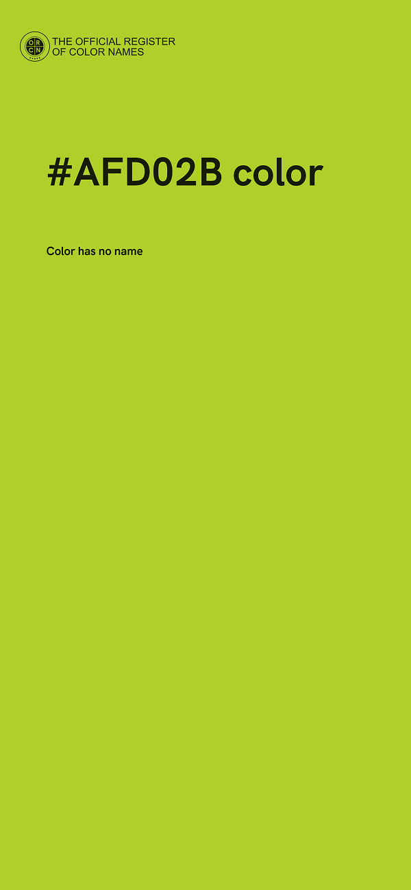 #AFD02B color image