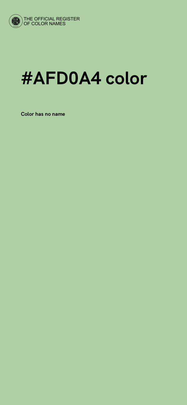 #AFD0A4 color image