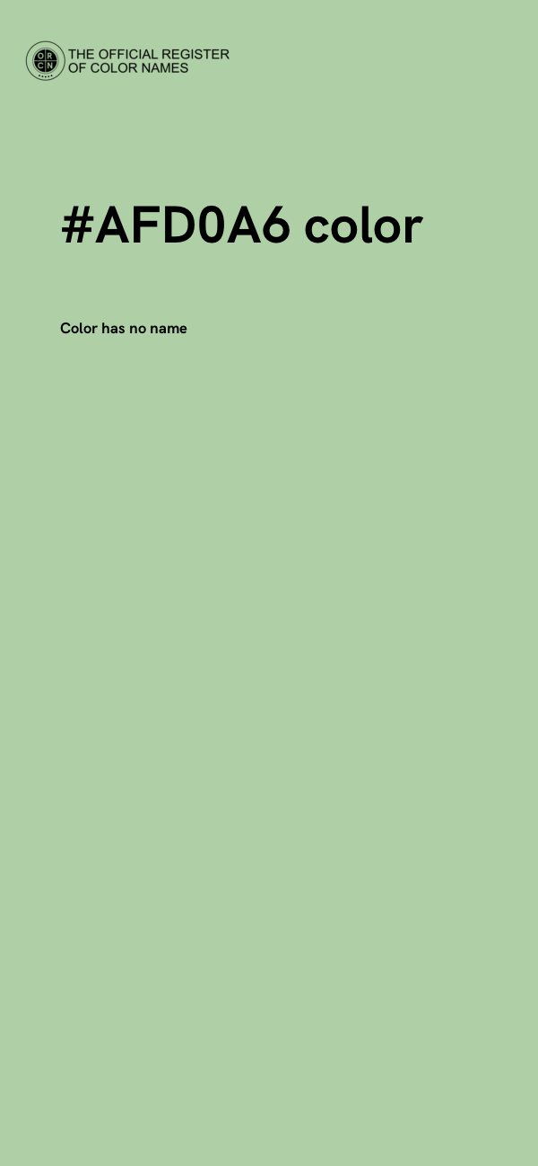 #AFD0A6 color image