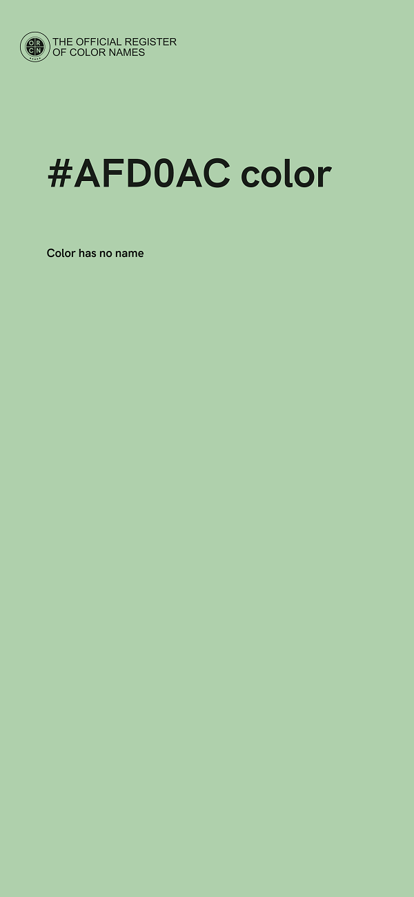 #AFD0AC color image
