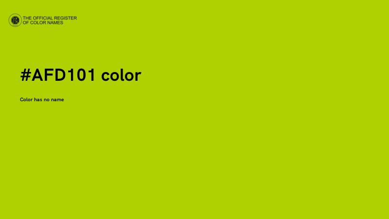 #AFD101 color image