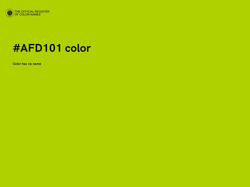 #AFD101 color image