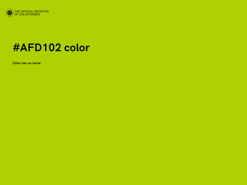 #AFD102 color image