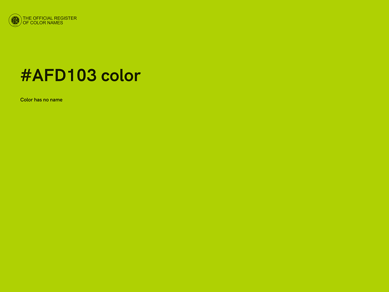 #AFD103 color image