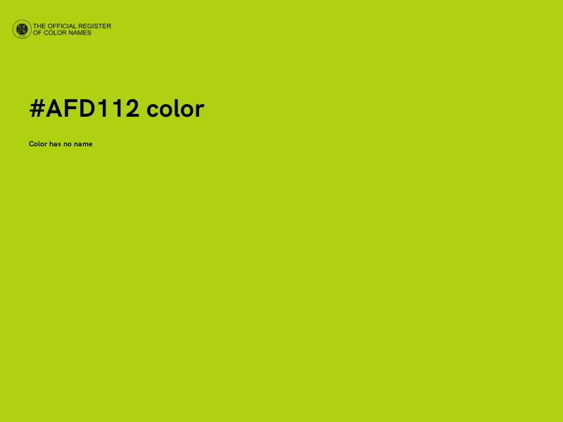 #AFD112 color image