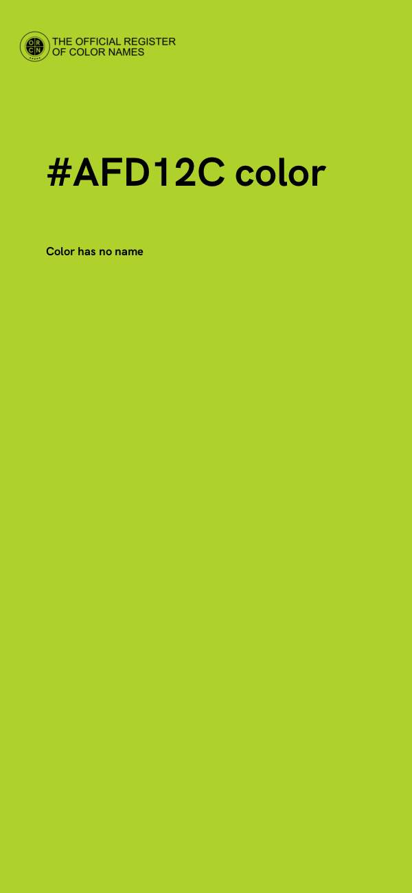 #AFD12C color image